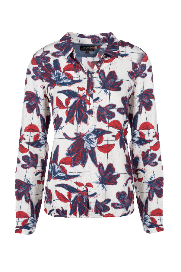 Artikel klicken und genauer betrachten! - Diese zarte Soquesto Langarm- Bluse aus 100% Viskose ist perfekt für jeden Anlass. | im Online Shop kaufen